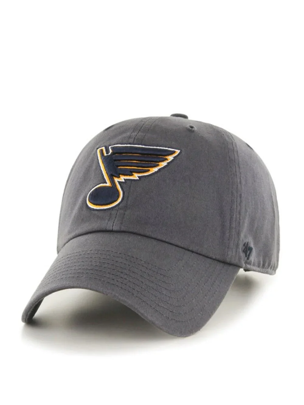 '47 St. Louis Blues Charcoal Clean up Adjustable Hat